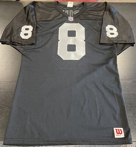 Authentic Ray Guy #8 Oakland Raiders Wilson jersey size Large Tackle Twill - Picture 1 of 7