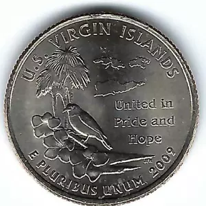 2009-D 25C U.S. Virgin Islands U.S. Territories Quarter - Picture 1 of 2