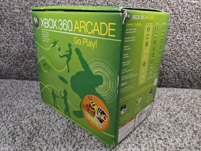 Paquete de Consola Arcade Microsoft Xbox 360 Blanca 256 MB CIB con Disco Duro de 60 GB **LEER** Foto 1 de 4