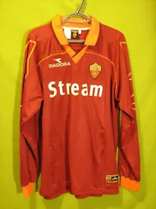 MAGLIA AS ROMA MATCH WORN DIADORA AS ROMA 1999 2000 FELPATA COPPA ITALIA - Foto 1 di 2