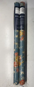 Ralph Lauren Wallpaper 2 double rolls blue floral cottage core vintage prepasted - Picture 1 of 5