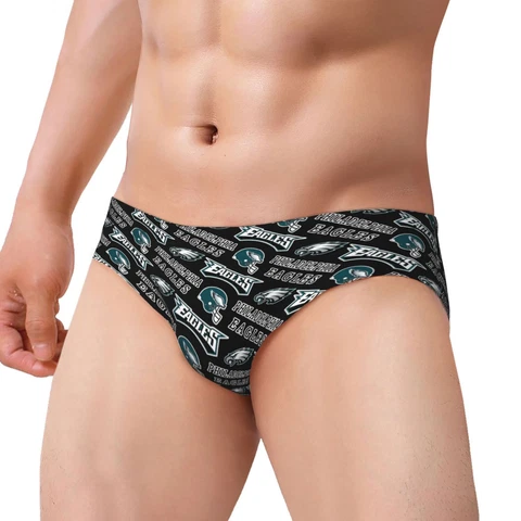 Philadelphia Eagles Men's Swimming trunks High Stretch Beach Shorts Briefs Cover
