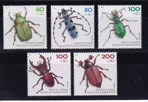 Bundesrepublik MNH ** 1666-70 C B745-9 Insects set - Picture 1 of 1