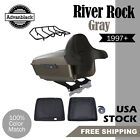 River Rock Gray King Tour Pak Pack Trunk Luggage For Harley Touring 1997+