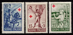 FINLAND 1955-RED CROSS CHARITY -THE NARRATIVES OF FRENRIK PERF: 14 MUH SEE SCAN - Picture 1 of 2