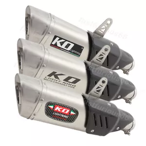 Motorcycle Exhaust Tips For Kove 800X Steel Mufflers Pipe Carbon Cover Any Year - Picture 1 of 10