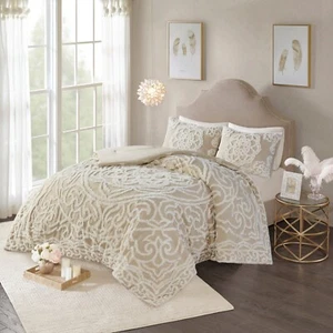 Madison Park Laetitia Tufted Cotton Chenille Medallion Comforter Set - Picture 1 of 24