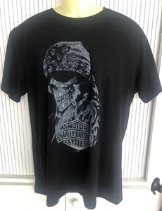 Harley Davidson Motorcycles Men's Black Skull Tee Roatan Honduras XL - Picture 1 of 6
