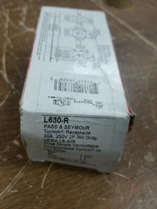 NOS P&S L630-R 30A 250V turnlok Receptacle  - Picture 1 of 3
