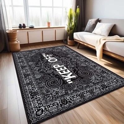 Keep Off Classic-Dark Grey Rug-Modern Room Rug,Keep Off,Home Decorative Rug,Mode - Image 1 of 4
