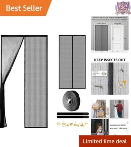 Magnetic Screen Door Heavy Duty 30x80 Inch Hands Free Bug Protection Pet Frie... - Picture 1 of 9