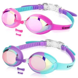 2 Pack Kids Swim Goggles Swimming Goggles for Toddler Children Girls Boys You... - Picture 1 of 7
