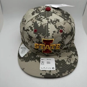 Nike Iowa State Cyclones Aero True Fitted Baseball Hat - Digi Camo 7 3/4. GR61 - Picture 1 of 7
