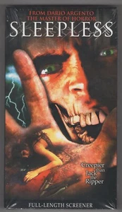 Sleepless (Factory Sealed Horror VHS Screener) Dario Argento / Max von Sydow - Picture 1 of 2