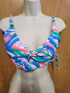 Sujetador de natación para mujer Raisins Twist delantero grande azul - Imagen 1 de 4