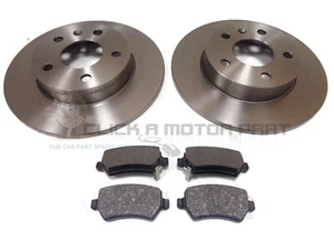 VAUXHALL ZAFIRA MK2 2005-2013 REAR 2 BRAKE DISCS AND PADS SET NEW - Picture 1 of 1