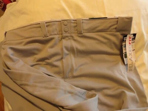 Wilson Erwachsene Herren Baseball Hose grau Wildri feuchtigkeitsableitend (2X) XXL Uniform Relax Neu mit Etikett - Bild 1 von 2