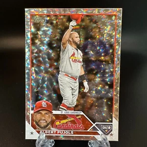 Tablero de aluminio Topps Albert Pujols 2023 patrón plateado #5 Cardenales de San Luis - Imagen 1 de 2