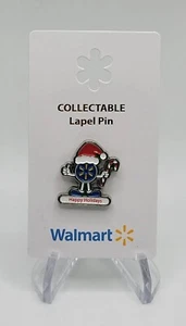 Walmart Limited Metal Lapel Pin –Collectible Happy Holidays Santa Spark Man - Picture 1 of 3
