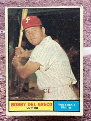 1961 Topps Bobby Del Greco #154 Philadelpia Phillies - Image 1 of 2