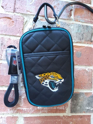Jacksonville Jaguars Quilted Crossbody Purse Plus Cover