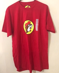 Red Buc-ee's Gas Station Beaver Texas Gift Novelty Shirt Size Large - Picture 1 of 2