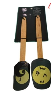 Pack de 2 cucharas y espátulas de silicona para hornear Pesadilla antes de Navidad Disney Nuevo - Imagen 1 de 5