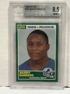BGS 8.5 1989 Score Barry Sanders #257 Rookie RC HOF