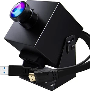 ELP 4K 60FPS HDMI USB3.0 Webcam Wide Angle 120° Zoom H.264 PC Camera Monitor - Picture 1 of 9