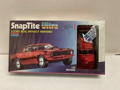Monogram Mustang 1/32 Snap Tite Ultra Model Kit Metallic Plate Vintage From 1991 - Image 1 of 4
