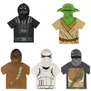 Star Wars ☆ Toddler & Little Boys Character Hooded Costume T-Shirts ☆ Sizes 2T-7 - Picture 1 of 12