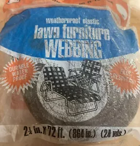 Frost-King - Lawn Chair Webbing 72 Ft x 2.25” Orig Pkg - Brown / White Stripe - - Picture 1 of 6