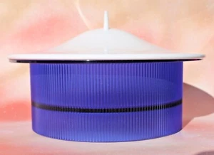 Tazón de inmersión microservidor de acrílico preludio vintage Tupperware - azul zafiro - Imagen 1 de 10