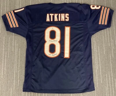Doug Atkins Signed Jersey Chicago Bears HOF Football Autograph Inscr PSA/DNA - Image 1 of 4