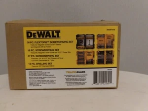 DeWalt 110-teiliges Schaftschraubendreher-Bit-Set -- 37 ; 19 & 14-teilig 70 insgesamt NEU - Bild 1 von 3
