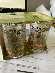Set Of 3 Vintage Libbey ''Bonne Sante'' Ice Tea Glasses Retro -12 oz - Picture 1 of 4