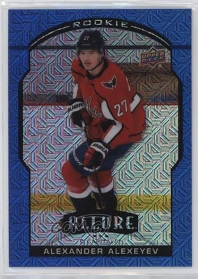 2020-21 Upper Deck Allure Rookie Blue Line /35 Alexander Alexeyev #86 Rookie RC - Image 1 of 2