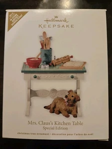 2012 Hallmark Mrs. Claus's Kitchen Table Artist Signed Very Limited Original Box - Picture 1 of 7
