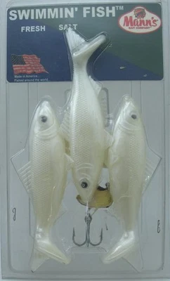 Manns SF508 Schwimmender Fisch Farbe Perlmuttweiß - Bild 1 von 2