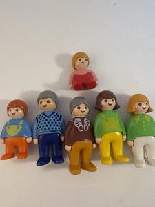 Vintage 1990 Geobra Playmobil 123 Figuren Konvolut 6 - Bild 1 von 5