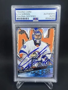 Ilya Sorokin Signed 2024-25 Upper Deck Young Guns Renewed IP Auto PSA/DNA - Picture 1 of 2