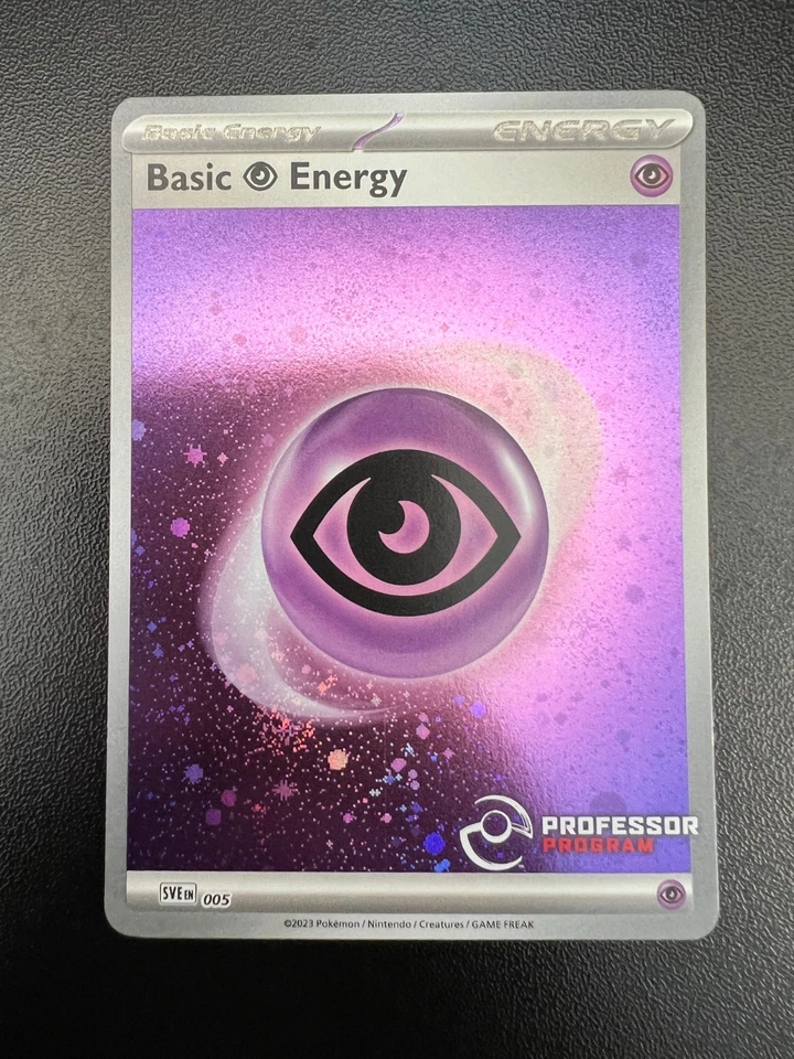 Pokemon Basic Psychic Energy SVE 005 Professor Program 2023 Cosmos Holofoil NM - Image 1 of 4