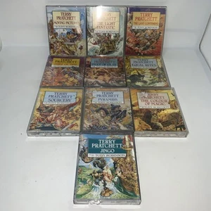 Discworld Audio Book Cassette Bundle x 10 Terry Pratchett Tony Robinson - Imagen 1 de 12