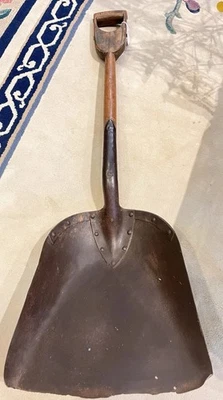 1800’s Old Iron Snow Shovel with Handle SLC Original Mormon Settlers Perhaps - Image 1 of 4