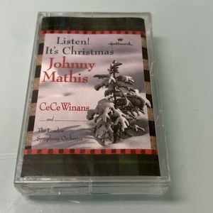 VTG NEW 1999 Hallmark cassette Listen It's Christmas Johnny Mathis CeCe Winans - Picture 1 of 4