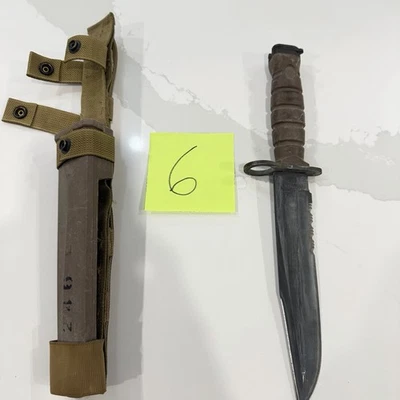 Cuchillo de Combate OKC-3S De Colección Genuino USMC y Vaina Ontario Knife Co EE. UU. (6) Foto 1 de 4
