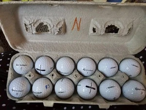 12 Used Taylormade Distance Golf Balls - Picture 1 of 1