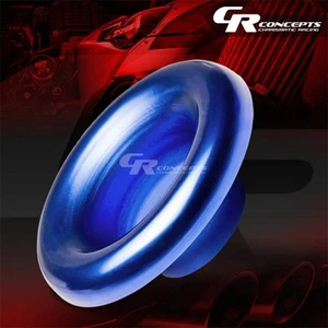 3.5" BLUE ALUMINUM SHORT RAM/COLD AIR INTAKE VELOCITY STACK/TURBO CHARGER HORN - Picture 1 of 1