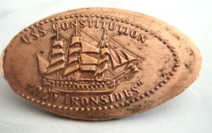 USS CONSTITUTION - Old Ironsides -- länglicher Kupferpfennig - Bild 1 von 1
