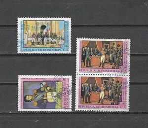 HONDURAS, 1981, POSTA AEREA, DIPINTI/O'HIGGINS, SET DI 4 FRANCOBOLLI PERFETTI, USATI - Foto 1 di 1